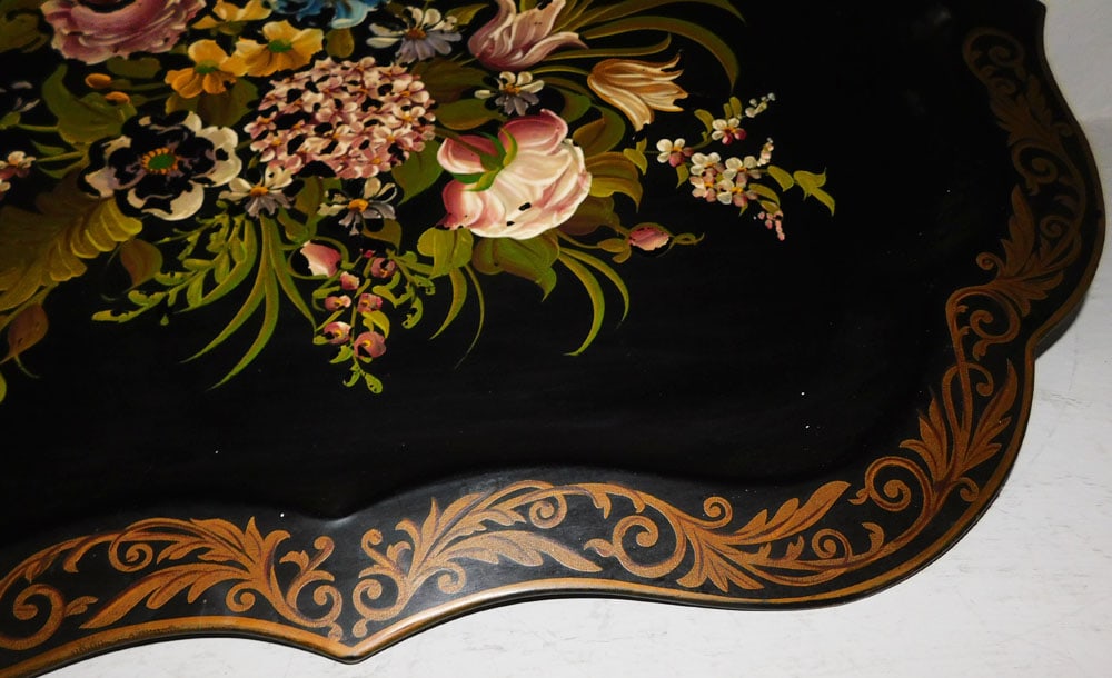 Painted Tole Tray - 5