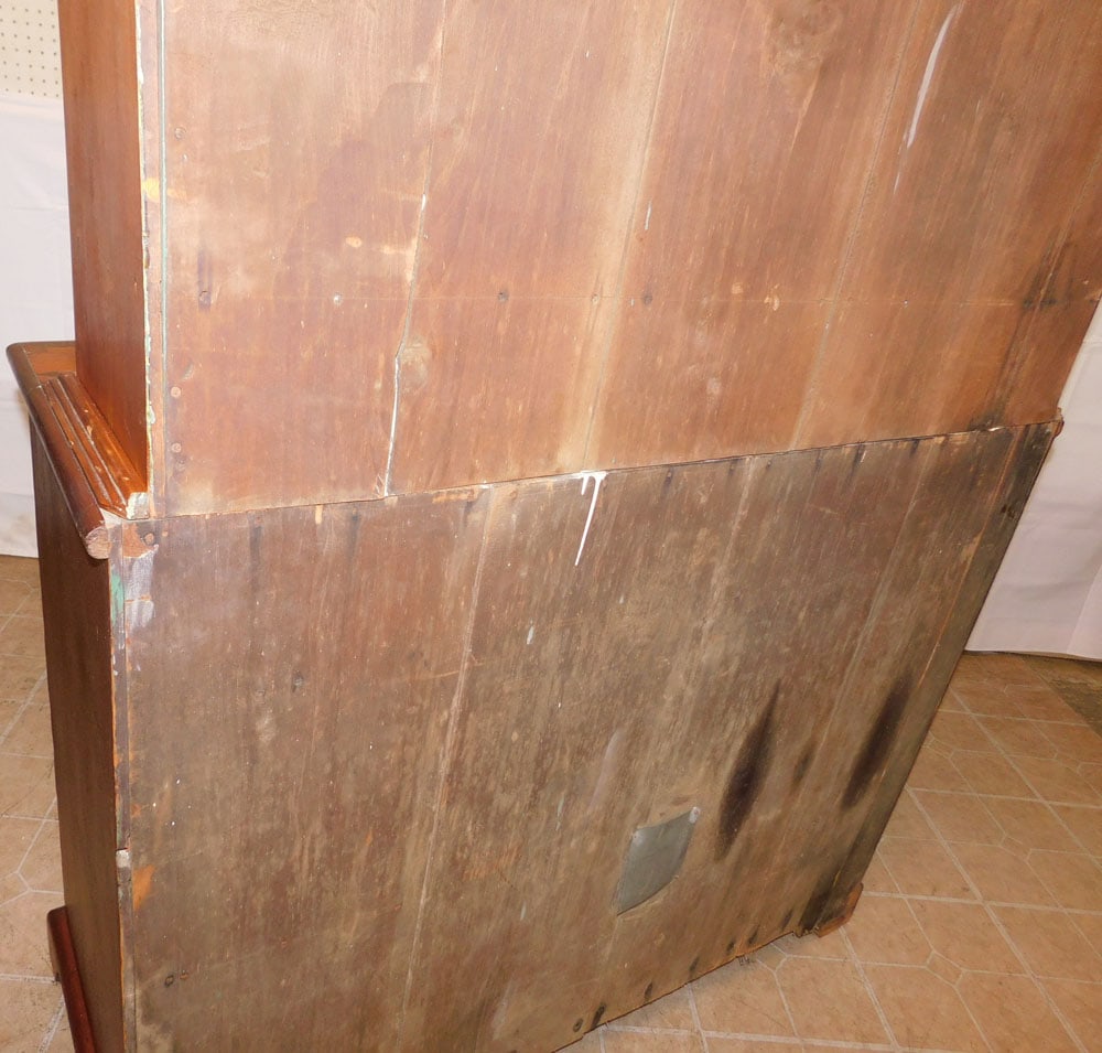 Antique Two Piece Pine Step Back Cupboard - 6