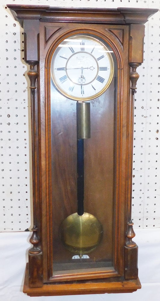 Antique Walnut Vienna Regulator (1 of 7)