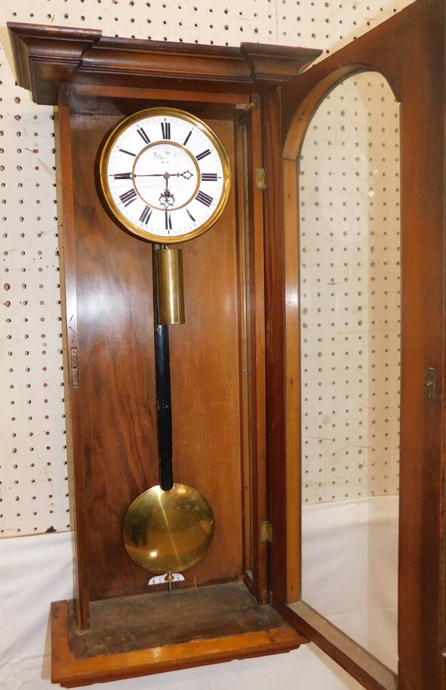 Antique Walnut Vienna Regulator - 2