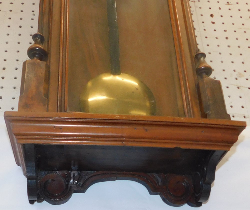Antique Walnut Vienna Regulator - 4