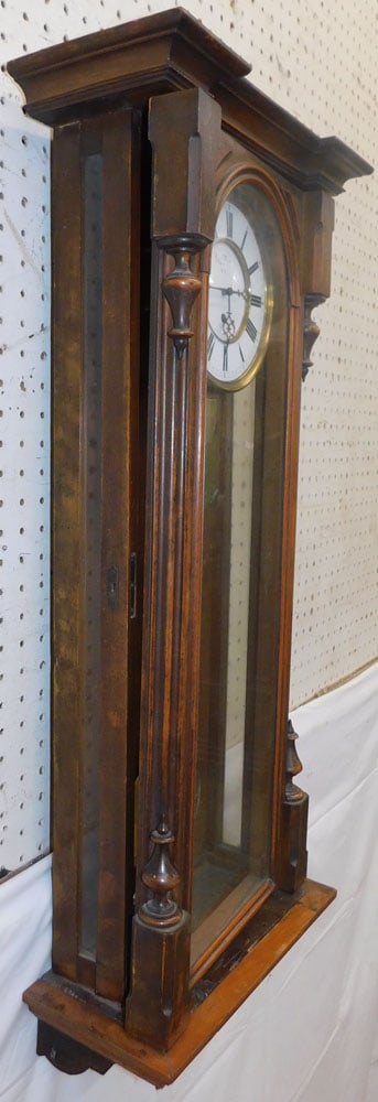 Antique Walnut Vienna Regulator - 6