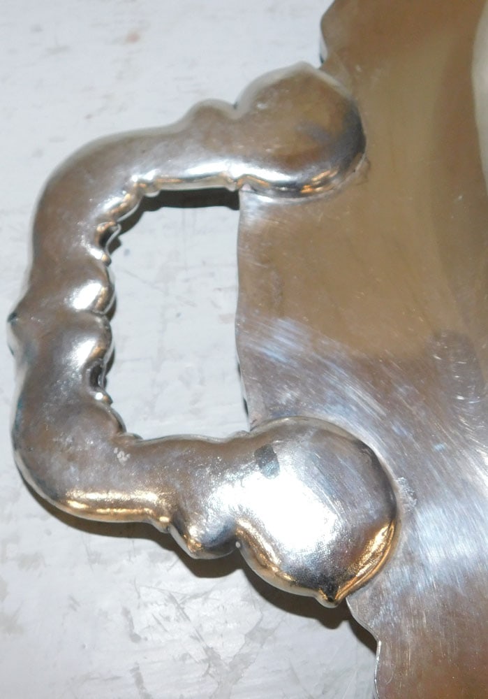 Oval Silverplated Serving Tray - 10