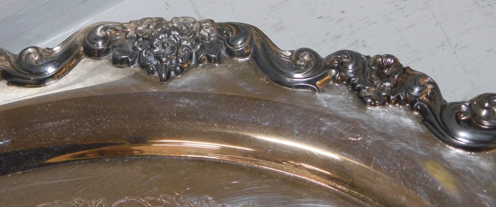 Oval Silverplated Serving Tray - 5