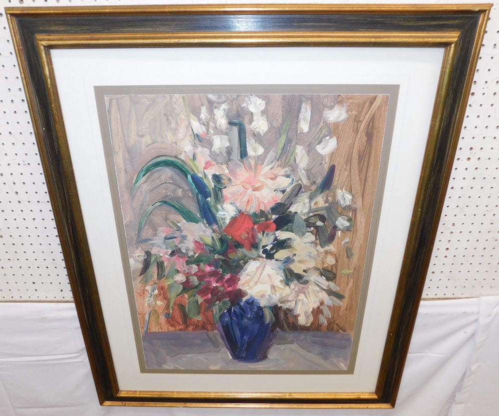 Large Framed Print: Large Framed Print . 45 1/2" H 37 3/4" ALL DESCRIPTIONS AND ANY CONDITION STATEMENT GIVEN BY LANGSTON AUCTION GALLERY ARE STRICTLY OPINIONS AND LANGSTON'S SHALL HAVE NO RESPONSIBILITY FOR ERRORS OR OM