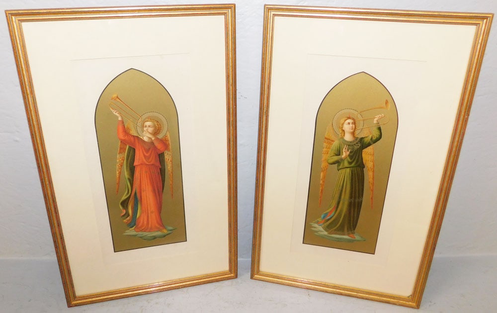 Two Framed Angel Prints