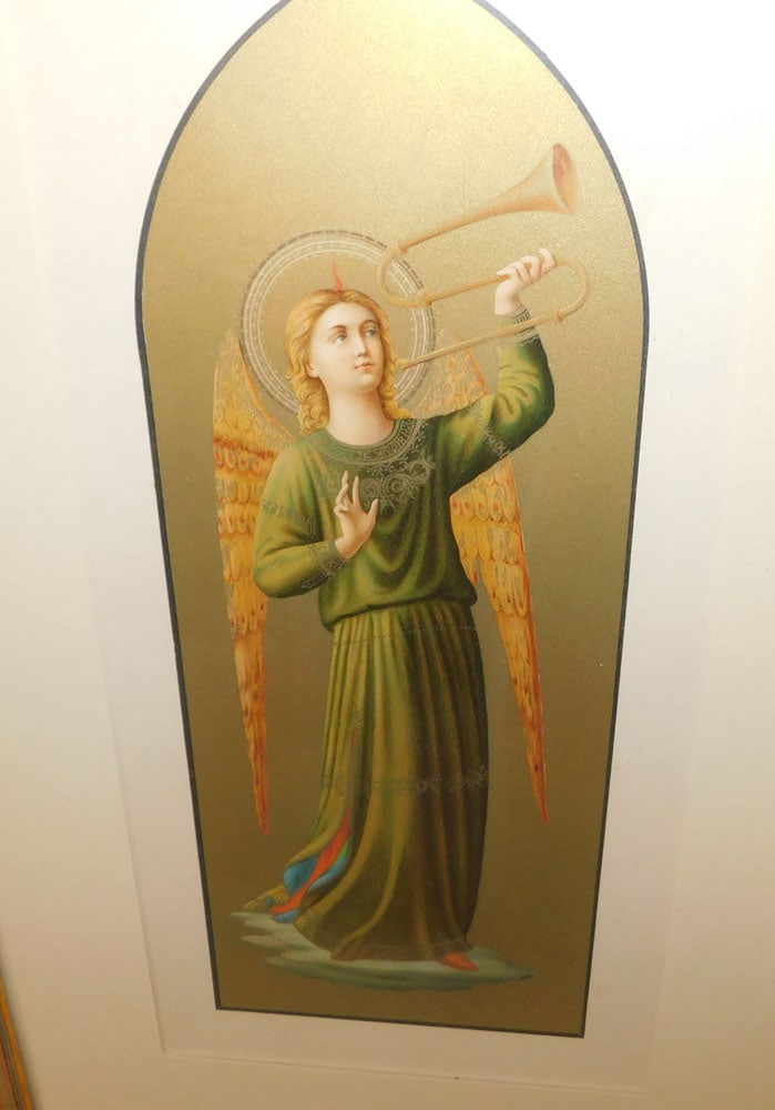 Two Framed Angel Prints - 2
