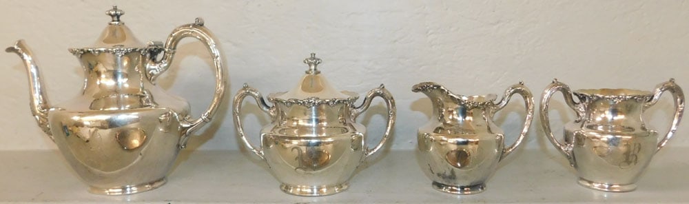 Five Piece Silverplated Tea Service - 2