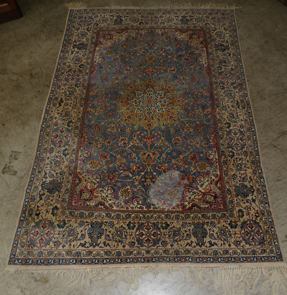 4' 11" x 7' 6" Antique Hand Made Oriental Rug (1 of 6)