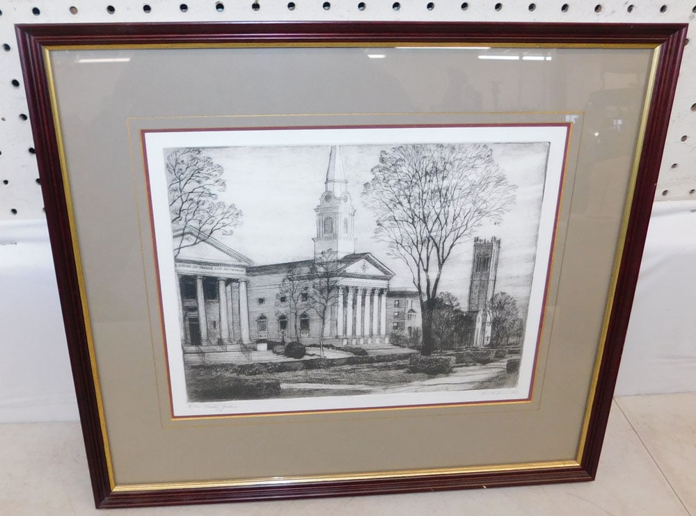 Framed Etching Pencil Signed & Numbered (1 of 4)