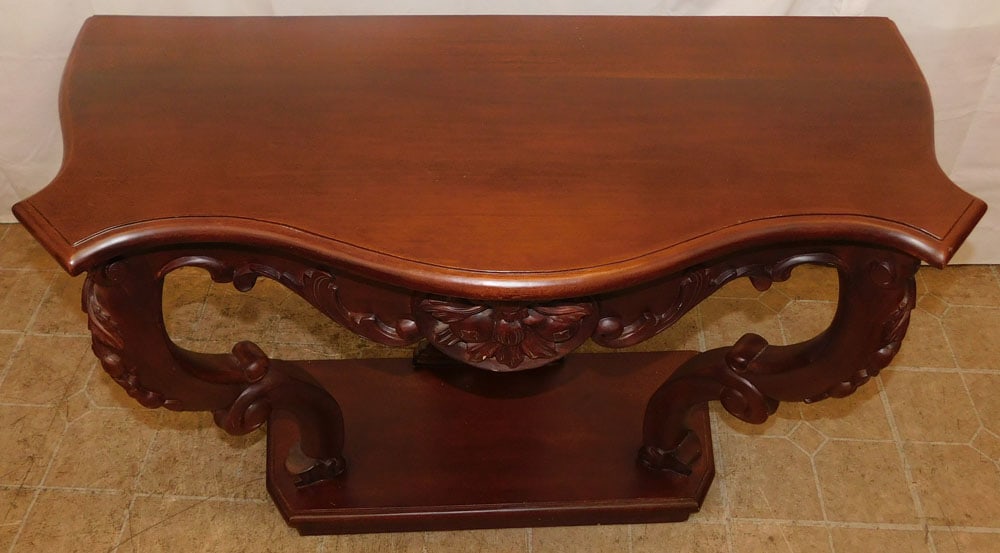 Carved Mahogany Console - 2