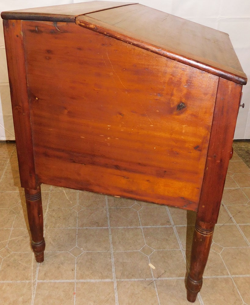 Antique Cherry School Masters Desk  - 6
