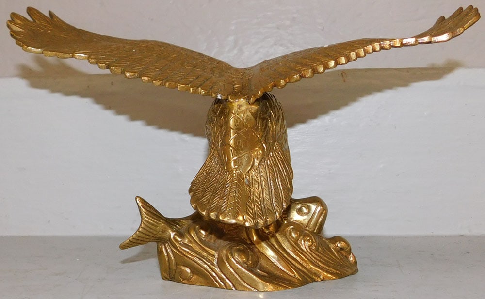 Brass Eagle Sculpture - 2