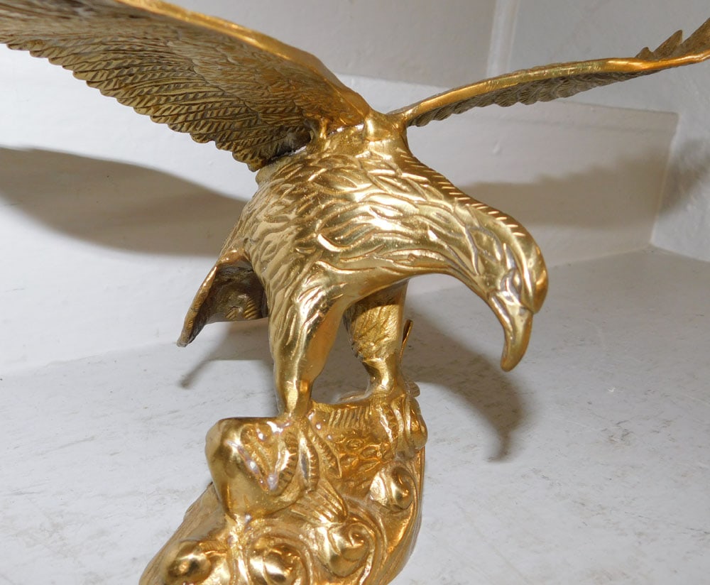Brass Eagle Sculpture - 5