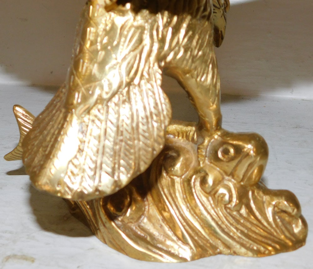 Brass Eagle Sculpture - 7
