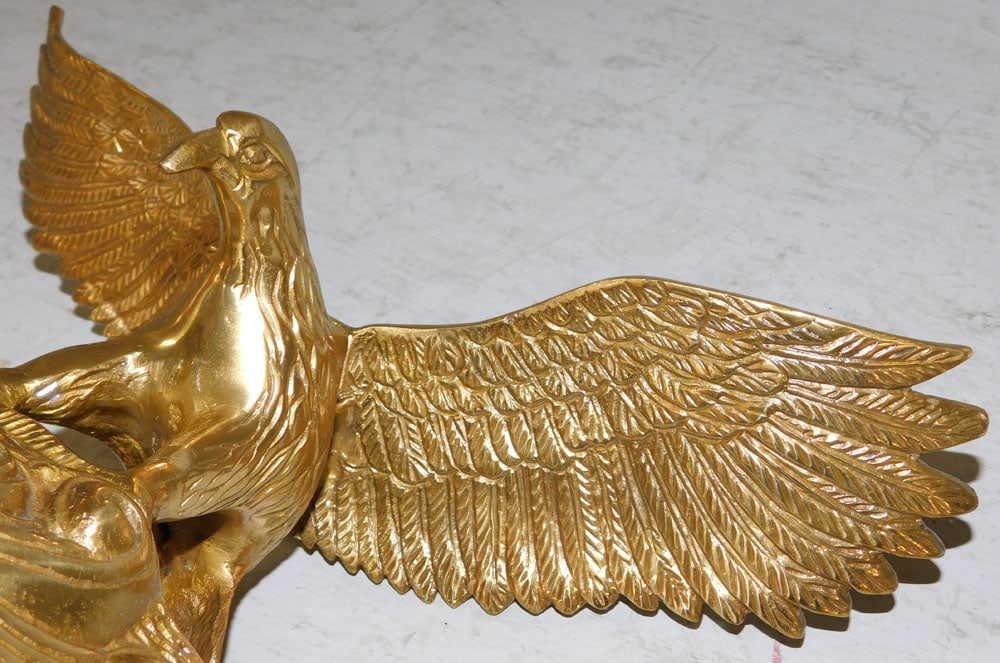 Brass Eagle Sculpture - 8