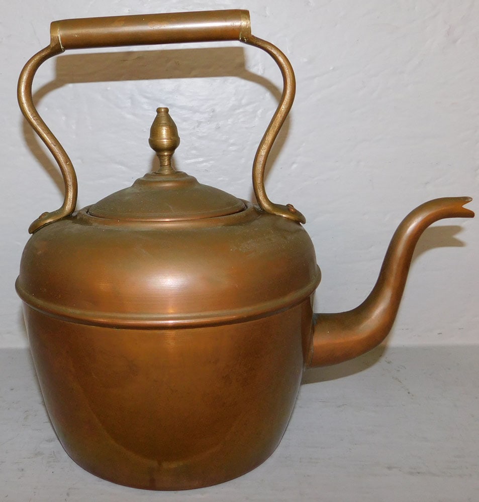 Antique Copper Kettle - 3