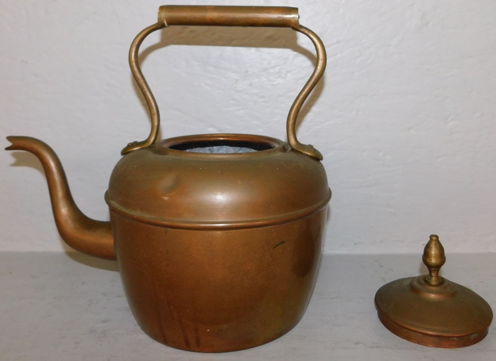 Antique Copper Kettle - 4