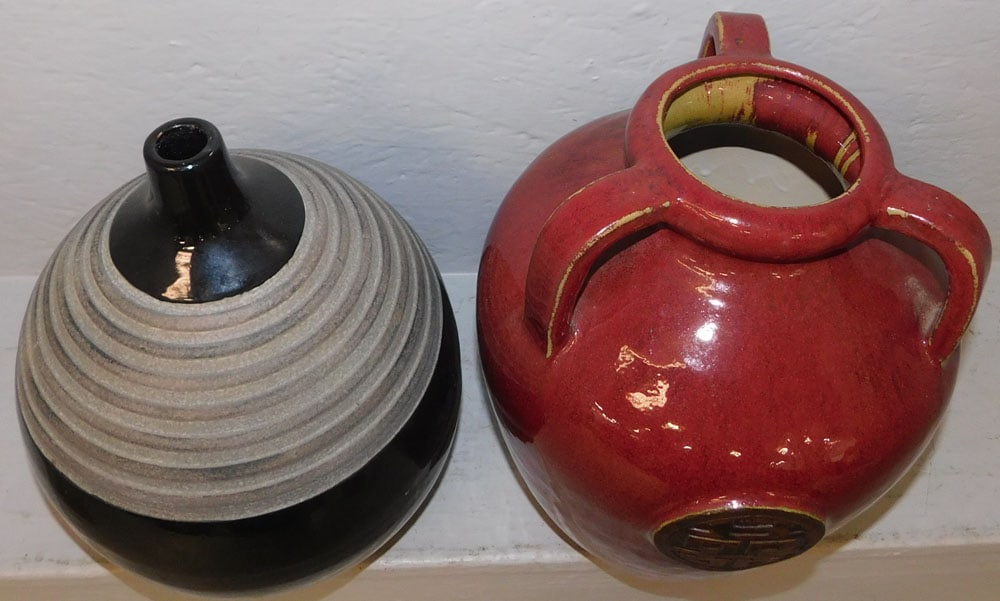 Two Painted Pottery Vases - 2