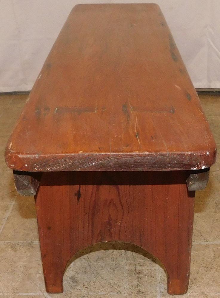 Antique Pine Bench - 3