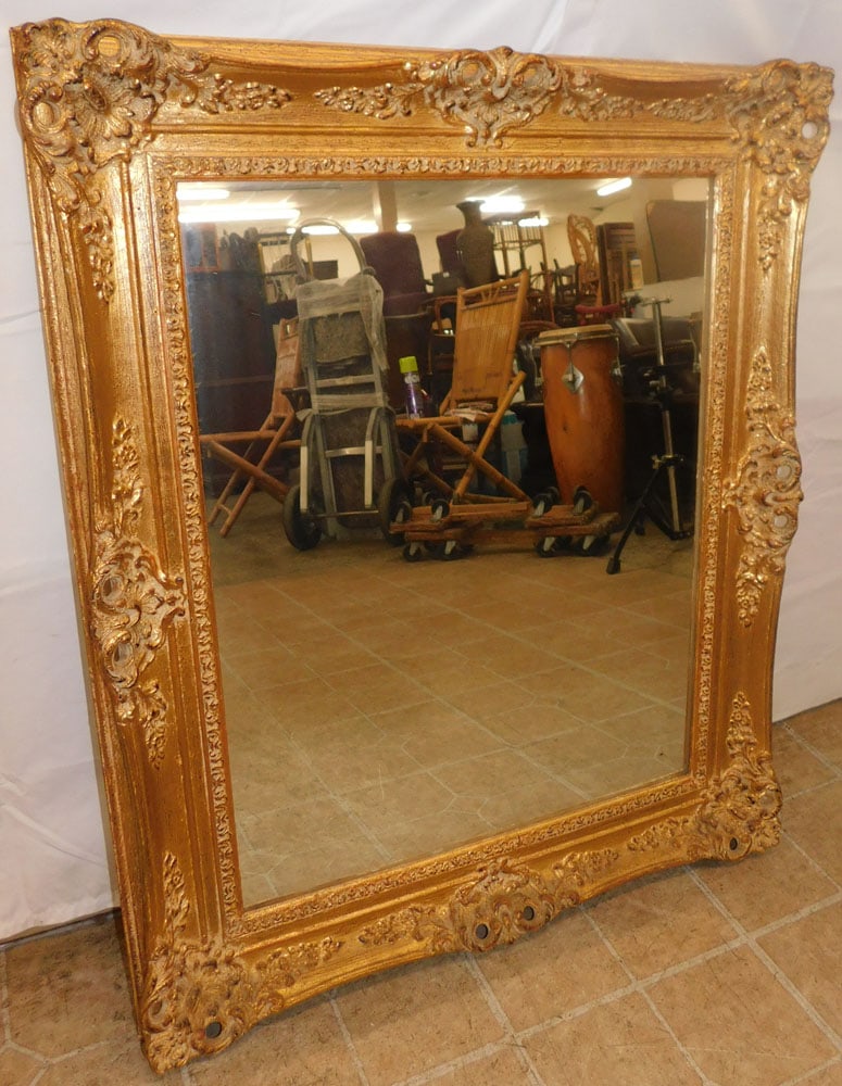Ornate Gilded Frame Mirror (1 of 3)