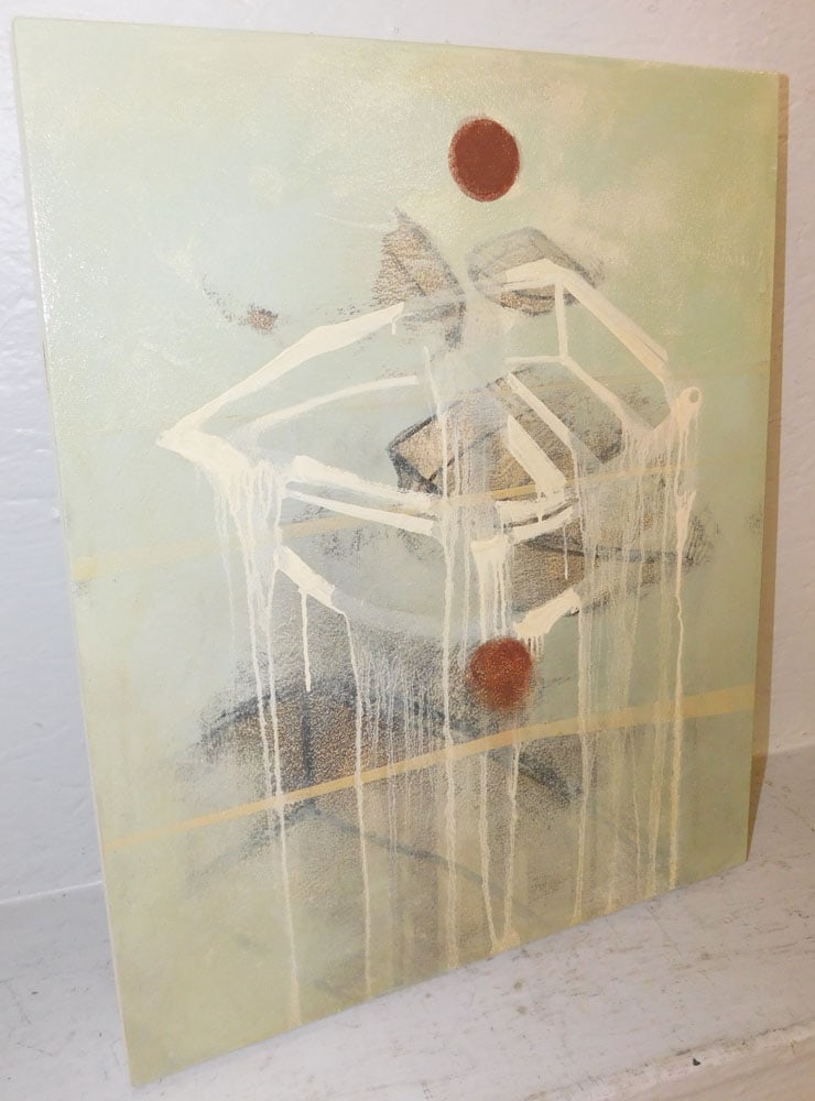 Modern Oil on Board "The Waiting" 2007: Modern Oil on Board "The Waiting" 2007. 20" x 16" ALL DESCRIPTIONS AND ANY CONDITION STATEMENT GIVEN BY LANGSTON AUCTION GALLERY ARE STRICTLY OPINIONS AND LANGSTON'S SHALL HAVE NO RESPONSIBILITY FOR E