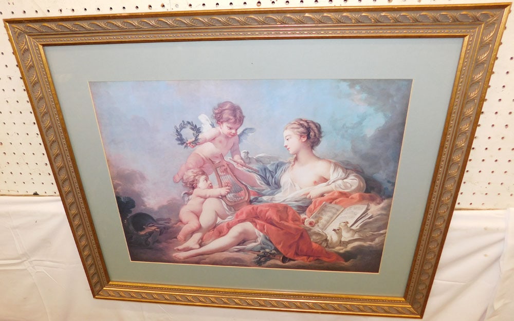 Framed Print: Framed Print . 27 1/2" x 33 1/2" ALL DESCRIPTIONS AND ANY CONDITION STATEMENT GIVEN BY LANGSTON AUCTION GALLERY ARE STRICTLY OPINIONS AND LANGSTON'S SHALL HAVE NO RESPONSIBILITY FOR ERRORS OR