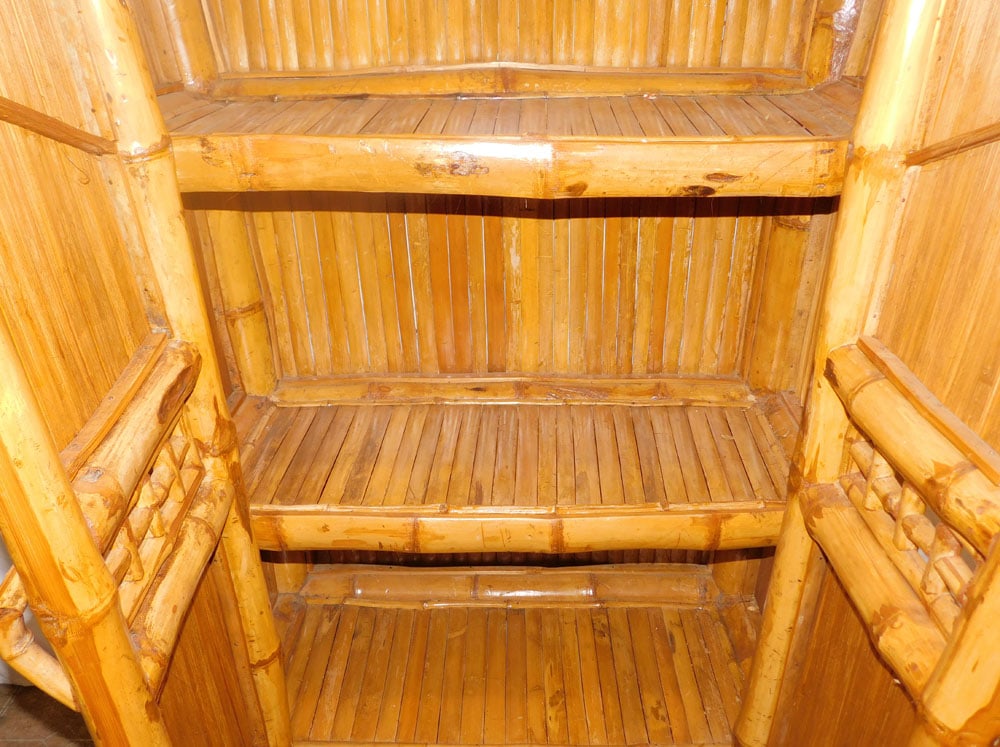 Bamboo Two Door Cabinet - 5