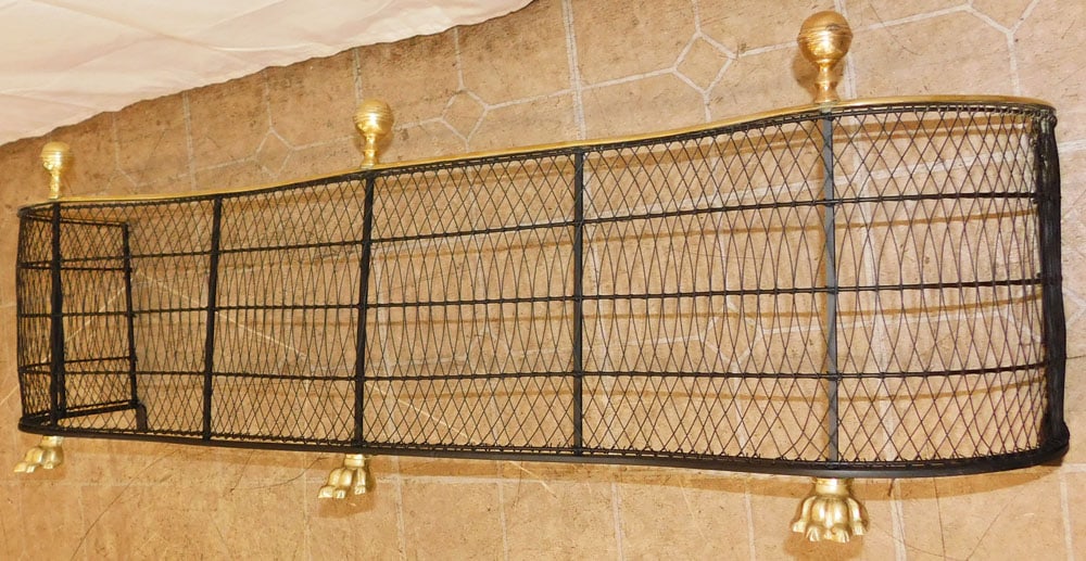 Brass & Wire Fireplace Fender - 5