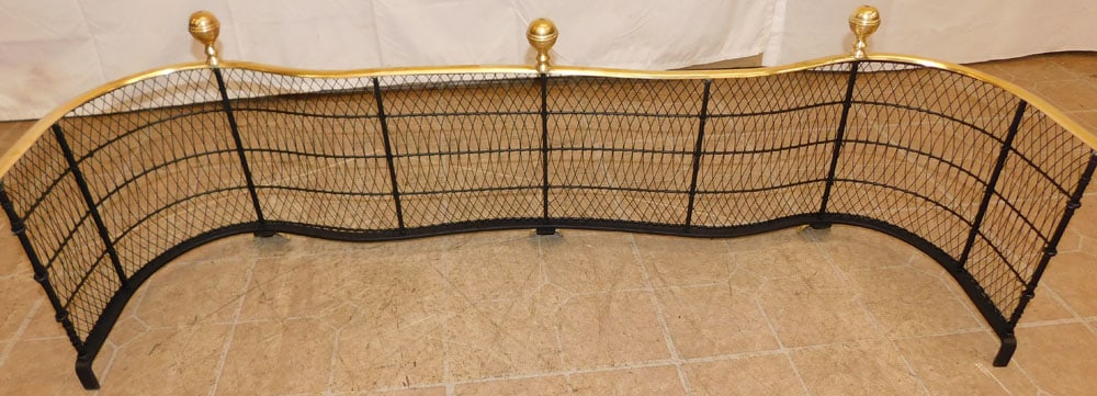 Brass & Wire Fireplace Fender - 6