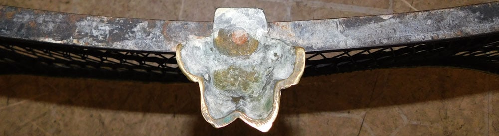 Brass & Wire Fireplace Fender - 7
