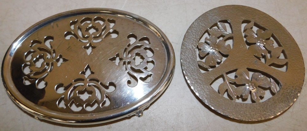 Five Silverplated Trivets - 3