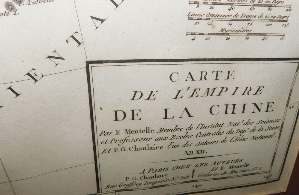 Framed French Map - 2