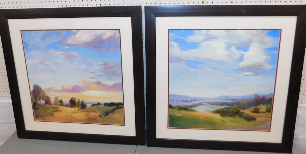 Two Framed Prints: Two Framed Prints . Up to 34 1/4" x 34 1/4" ALL DESCRIPTIONS AND ANY CONDITION STATEMENT GIVEN BY LANGSTON AUCTION GALLERY ARE STRICTLY OPINIONS AND LANGSTON'S SHALL HAVE NO RESPONSIBILITY FOR ERRORS 