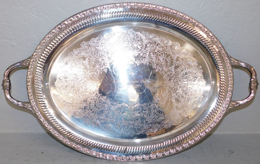 Two Silverplated Serving Trays - 2