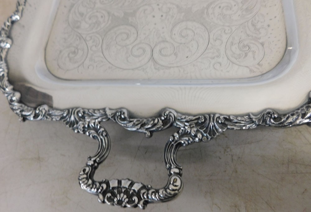 Two Silverplated Serving Trays - 3