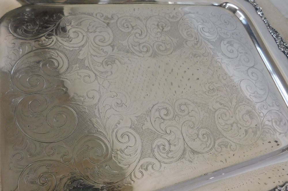 Two Silverplated Serving Trays - 4