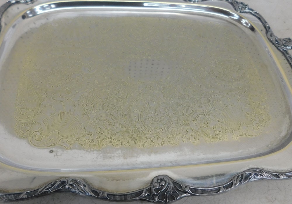 Two Silverplated Serving Trays - 6