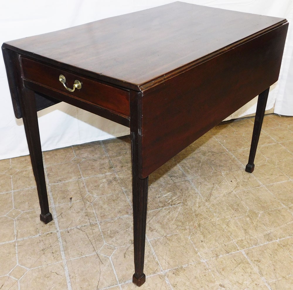 19th Century Mahogany Two Drawer Pembroke Table (1 of 6)