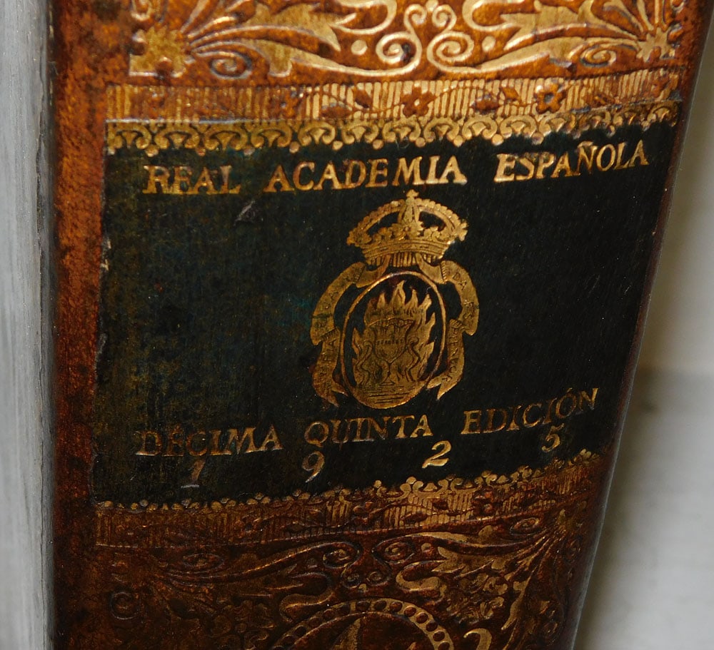 Antique Leather Bound Dictionary Dated 1925 - 4