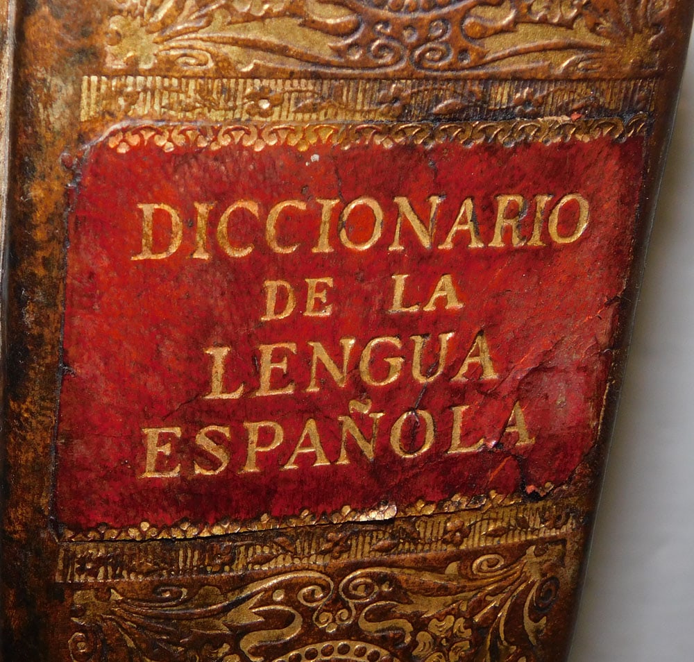 Antique Leather Bound Dictionary Dated 1925 - 5