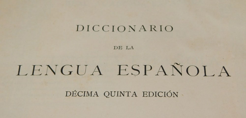 Antique Leather Bound Dictionary Dated 1925 - 6