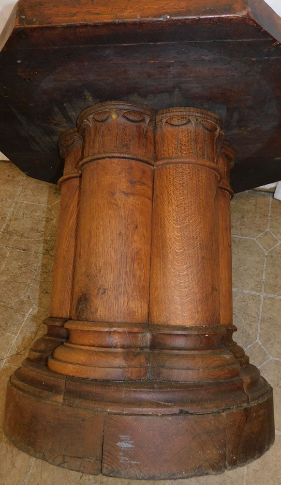 Antique Walnut Octagonal Shaped Tea Table - 3
