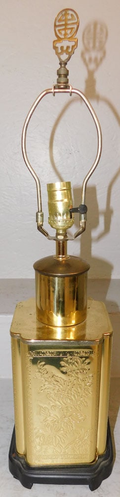 Brass Oriental Tea Cannister Lamp (1 of 5)