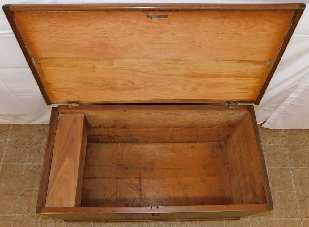 Antique Pine Blanket Chest - 3