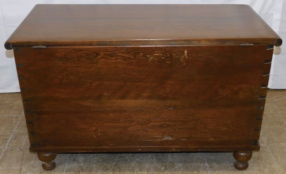 Antique Pine Blanket Chest - 6
