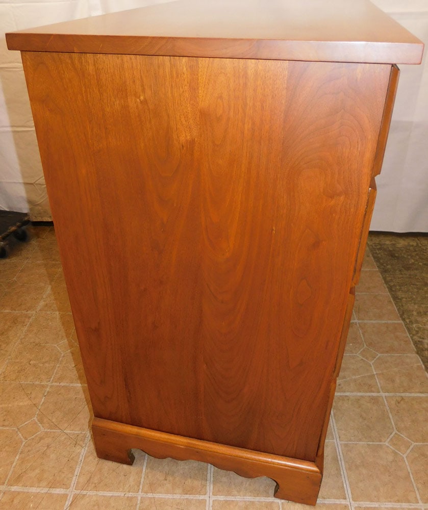 Walnut Two Over Three Drawer Chest - 5