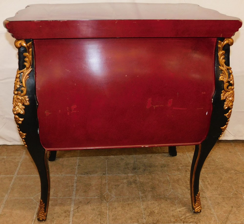 Painted Oriental Two Drawer Commode - 3