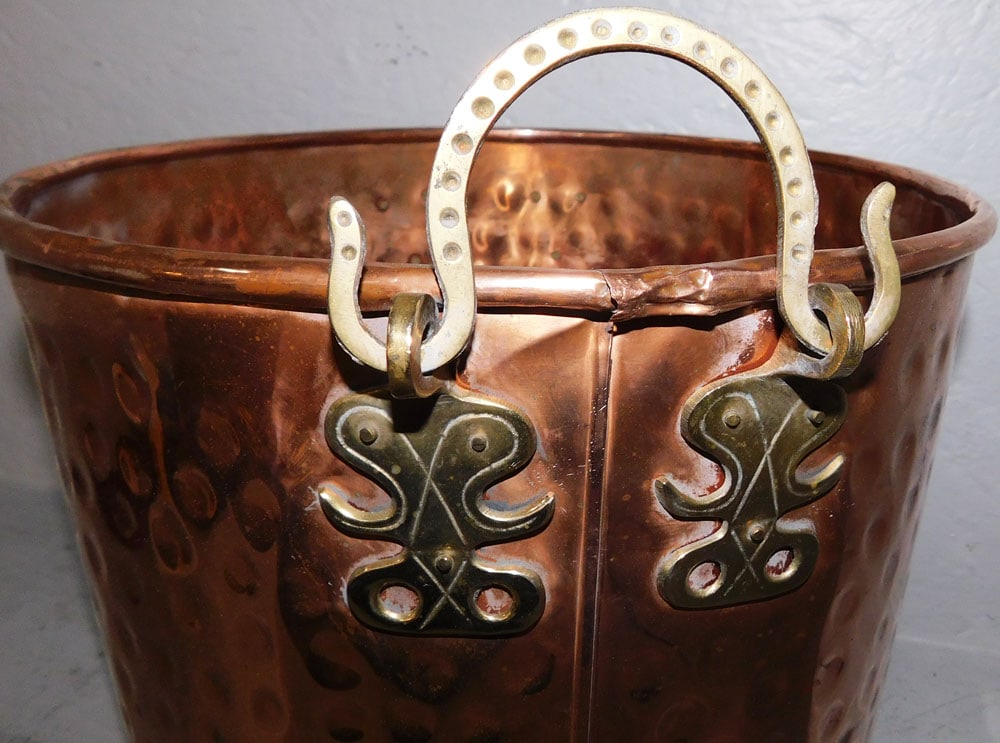 Two Handled Copper Jardiniere - 3