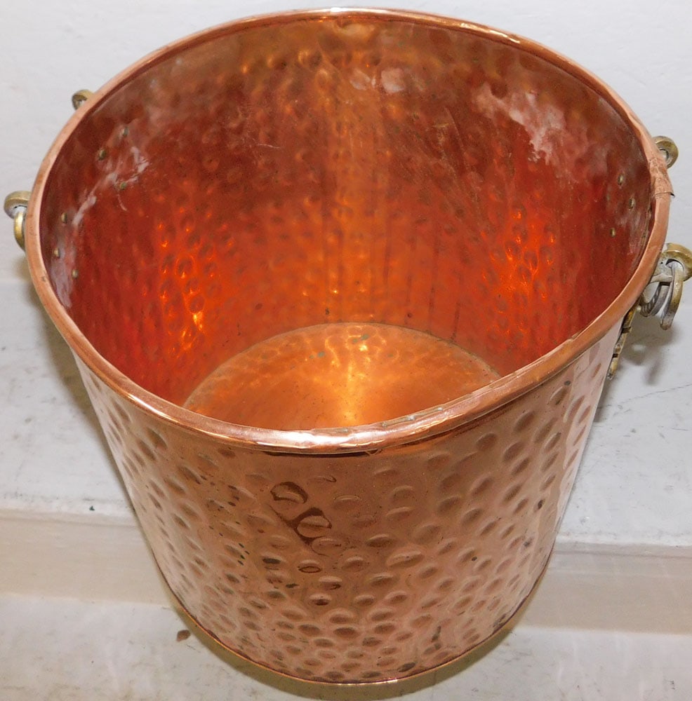 Two Handled Copper Jardiniere - 4